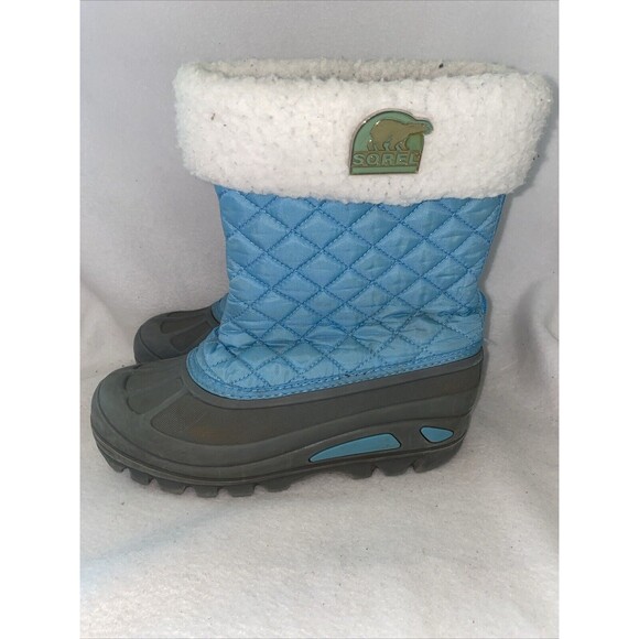 Sorel Kids Boots Blue and Gray size 5 - Picture 8 of 11